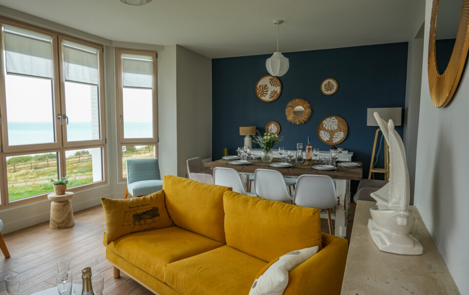 Villa Sunset détails décorations salle à manger salon Bleu Magellan